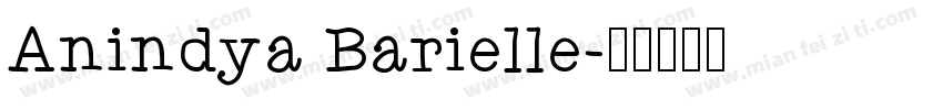 Anindya Barielle字体转换
